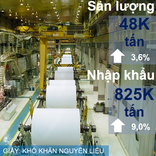 sản xuất giấy gặp khó khăn về nguyên liệu